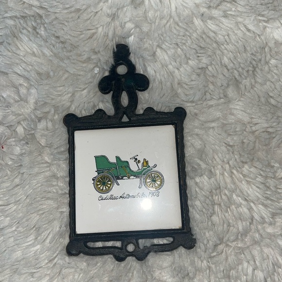 Homco Vintage Car Tile Trivet - Picture 1 of 3